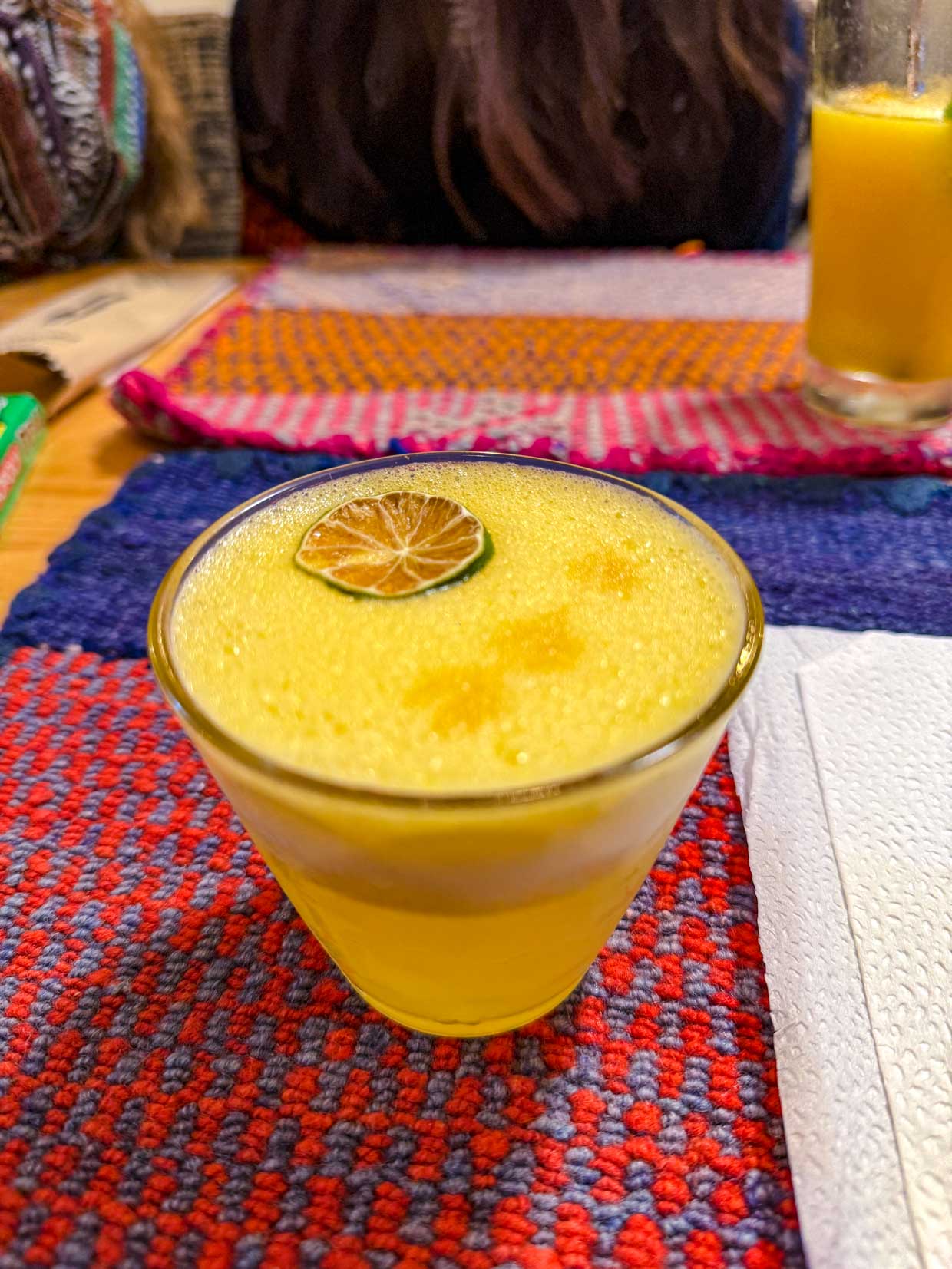 dinner at Aguas Caliente day 4 Alpaca Expeditions Salkantay Trek Cusco Peru - laugh travel eat