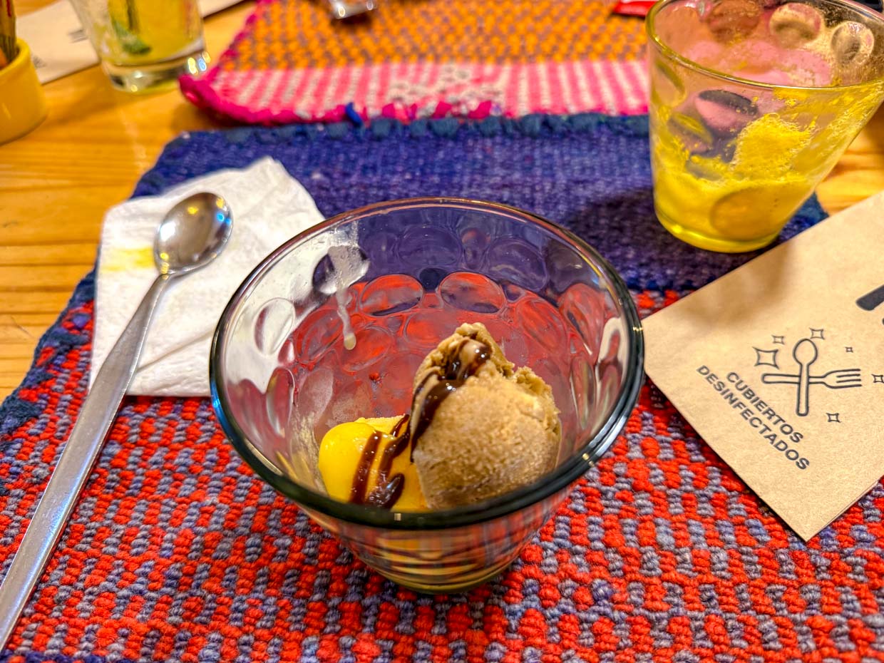dinner at Aguas Caliente day 4 Alpaca Expeditions Salkantay Trek Cusco Peru - laugh travel eat