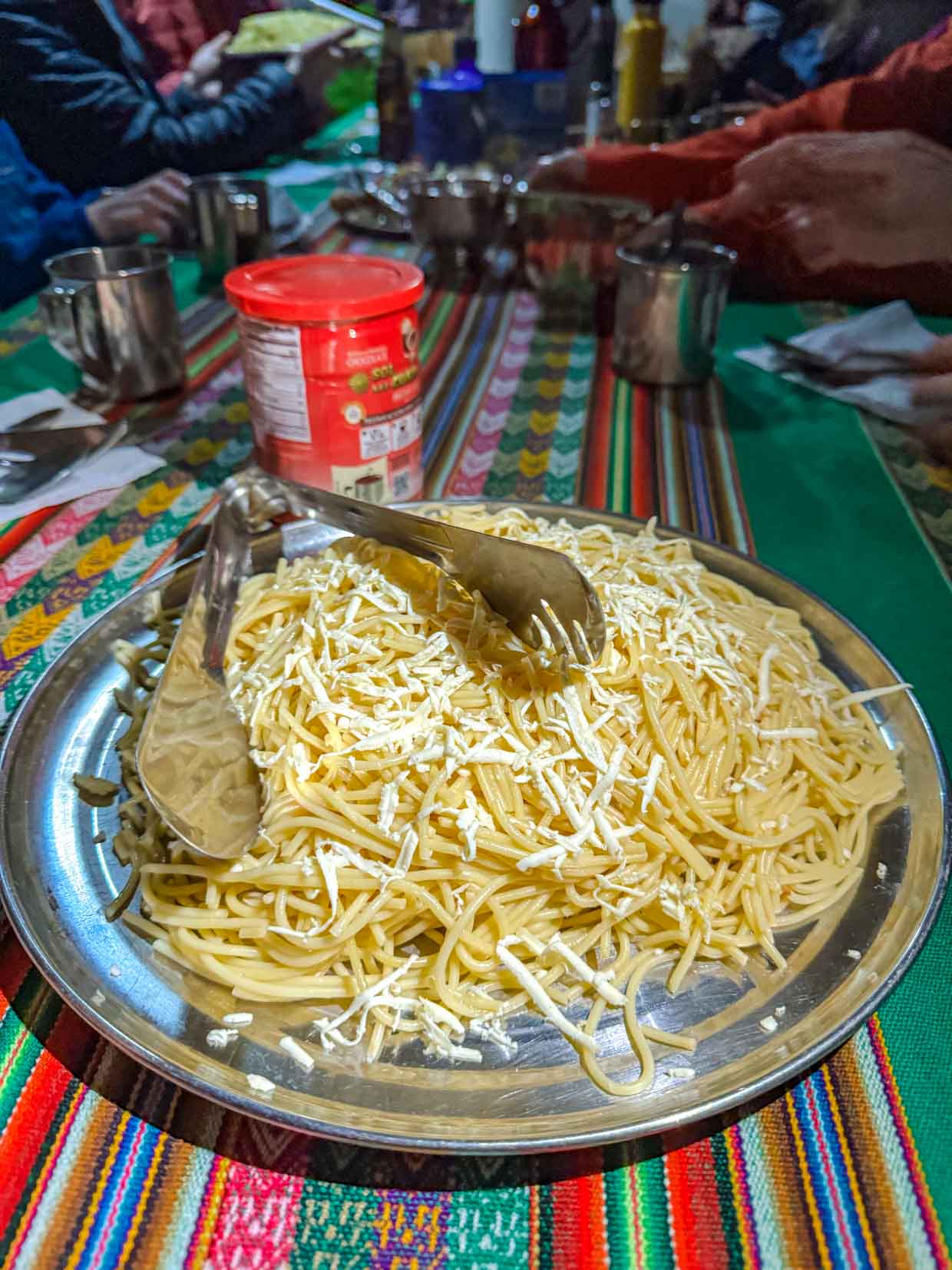 dinner glass cabanas day 0 Alpaca Expeditions Salkantay Trek Cusco Peru - laugh travel eat