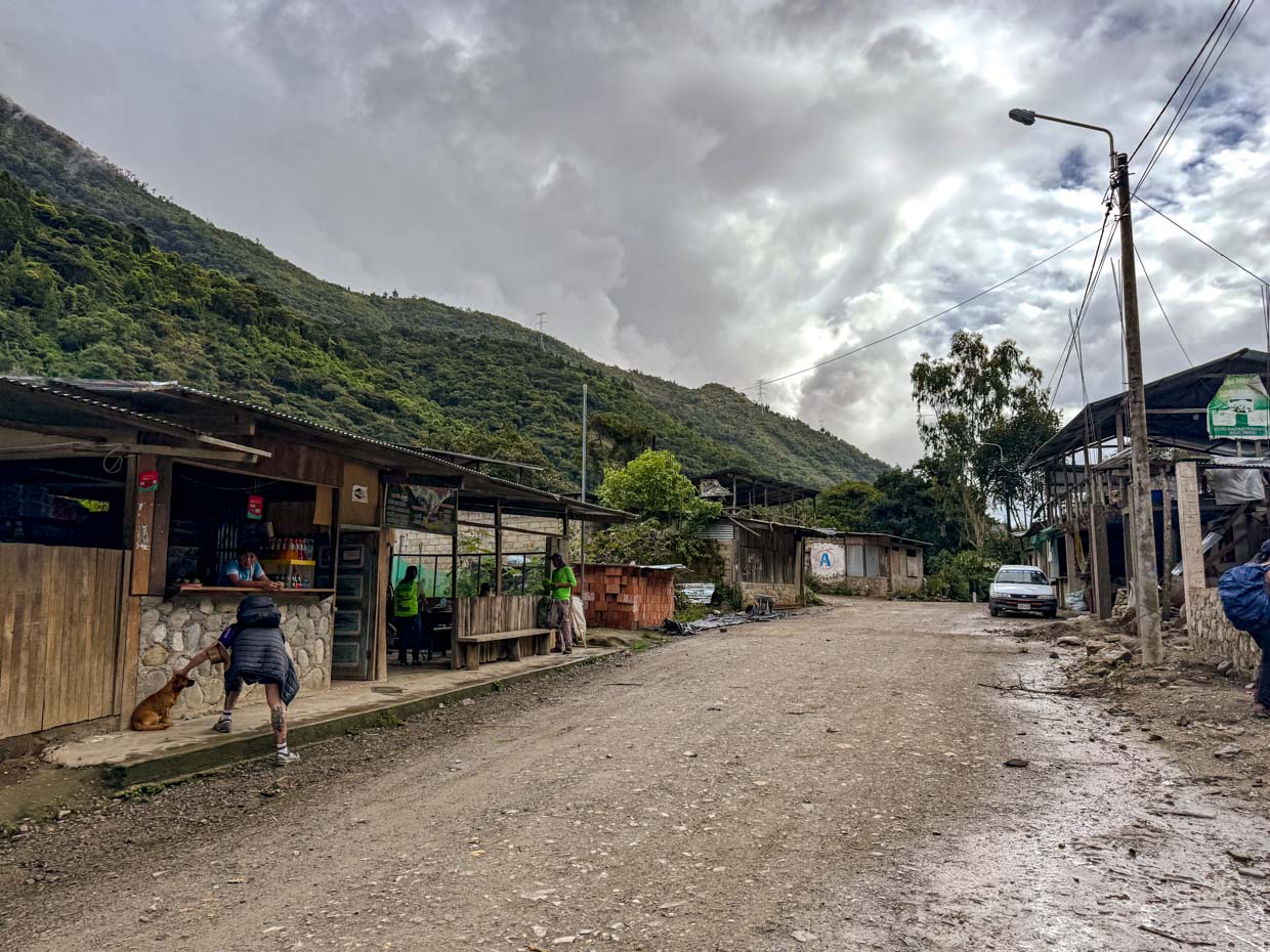 first stop day 3 Alpaca Expeditions Salkantay Trek Cusco Peru - laugh travel eat