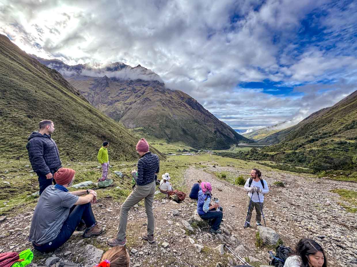 hike up to humantay lake day 1 Alpaca Expeditions Salkantay Trek Cusco Peru - laugh travel eat
