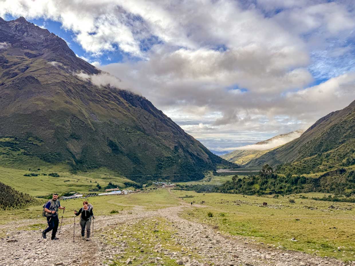 hike up to humantay lake day 1 Alpaca Expeditions Salkantay Trek Cusco Peru - laugh travel eat