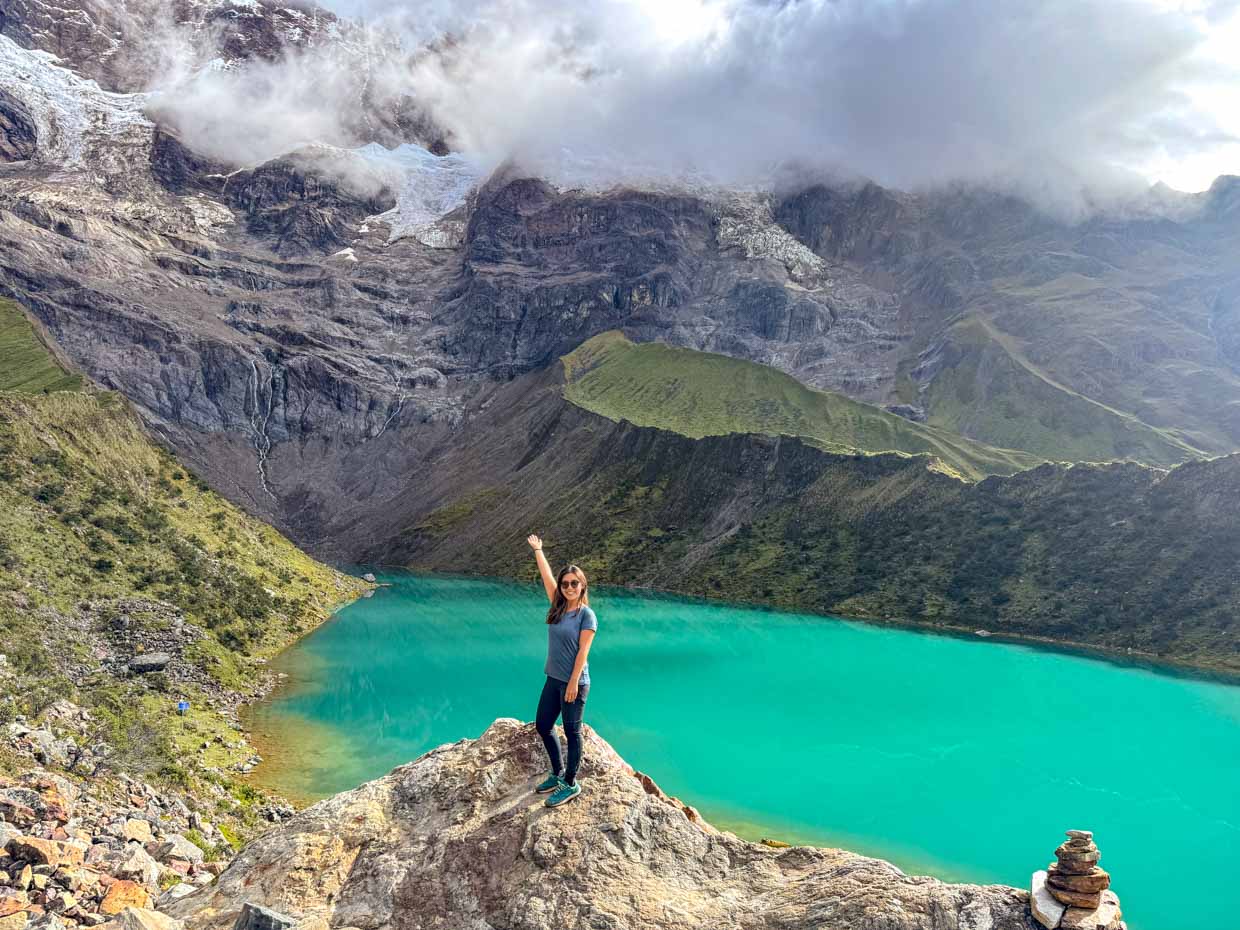 humantay lake day 1 Alpaca Expeditions Salkantay Trek Cusco Peru - laugh travel eat