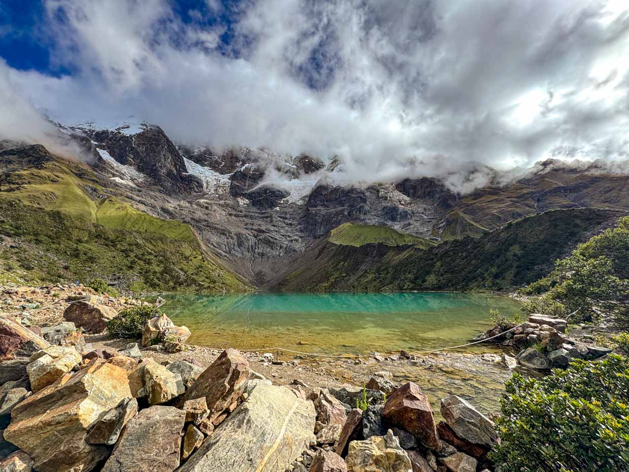 humantay lake day 1 Alpaca Expeditions Salkantay Trek Cusco Peru - laugh travel eat