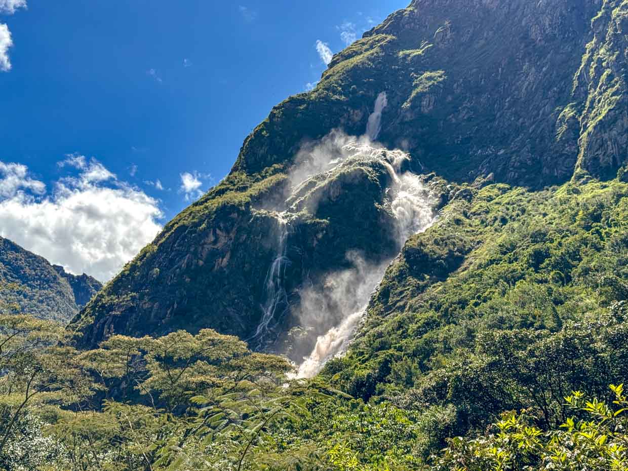 hydroelectric station to lunch spot day 4 Alpaca Expeditions Salkantay Trek Cusco Peru - laugh travel eat
