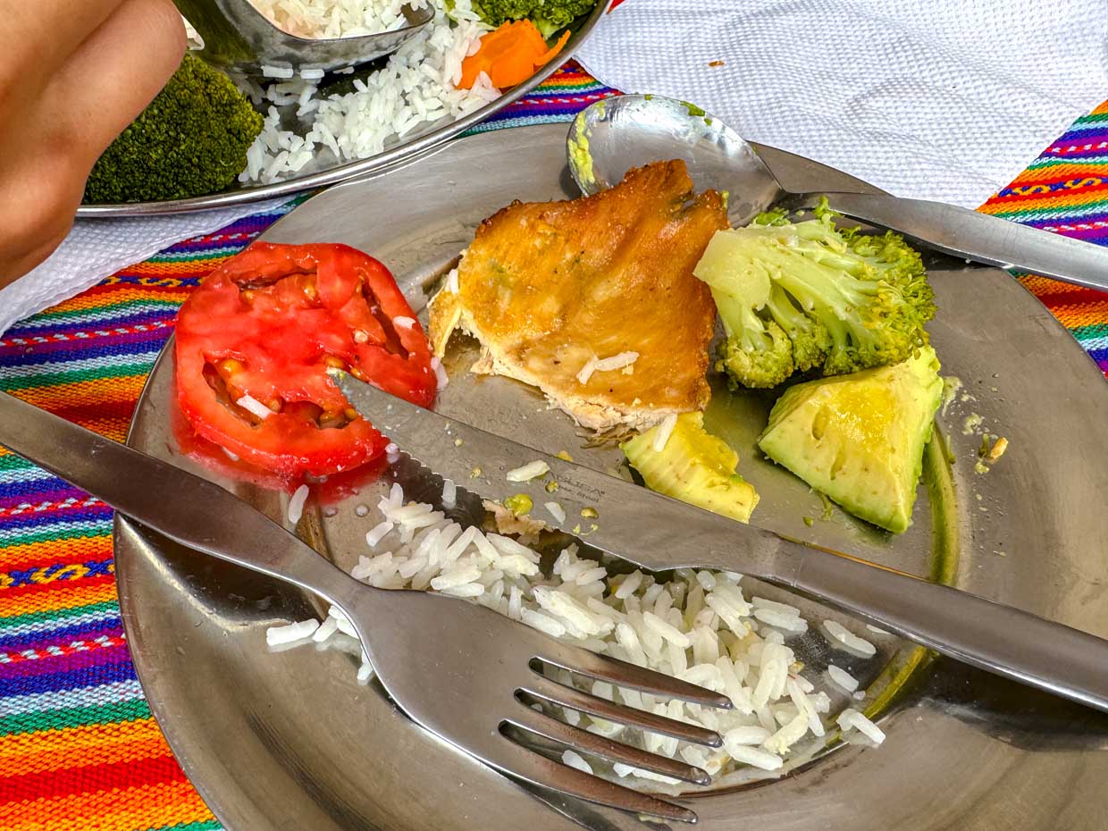 lunch spot day 4 Alpaca Expeditions Salkantay Trek Cusco Peru - laugh travel eat