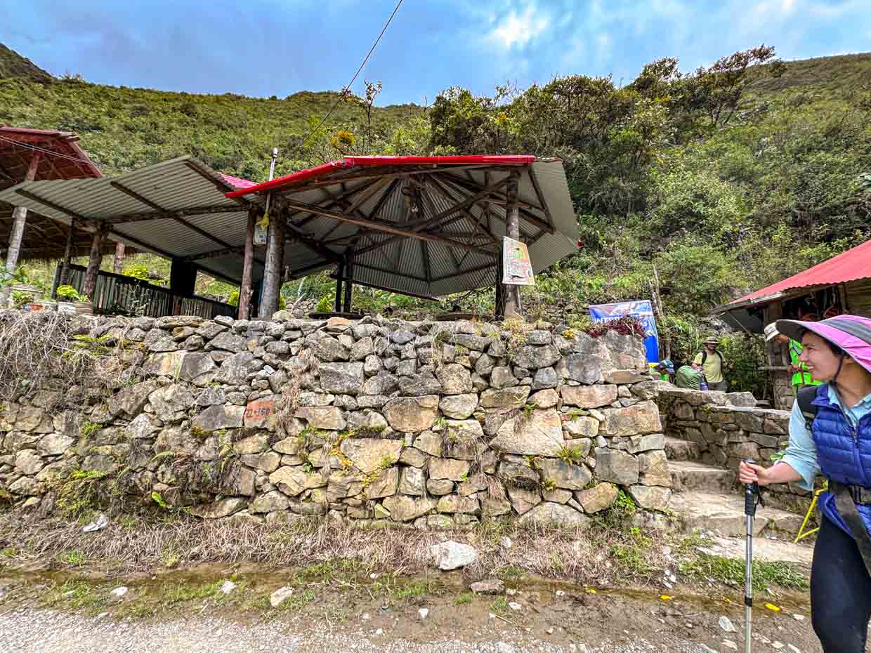 pavillion rest stop day 2 Alpaca Expeditions Salkantay Trek Cusco Peru - laugh travel eat