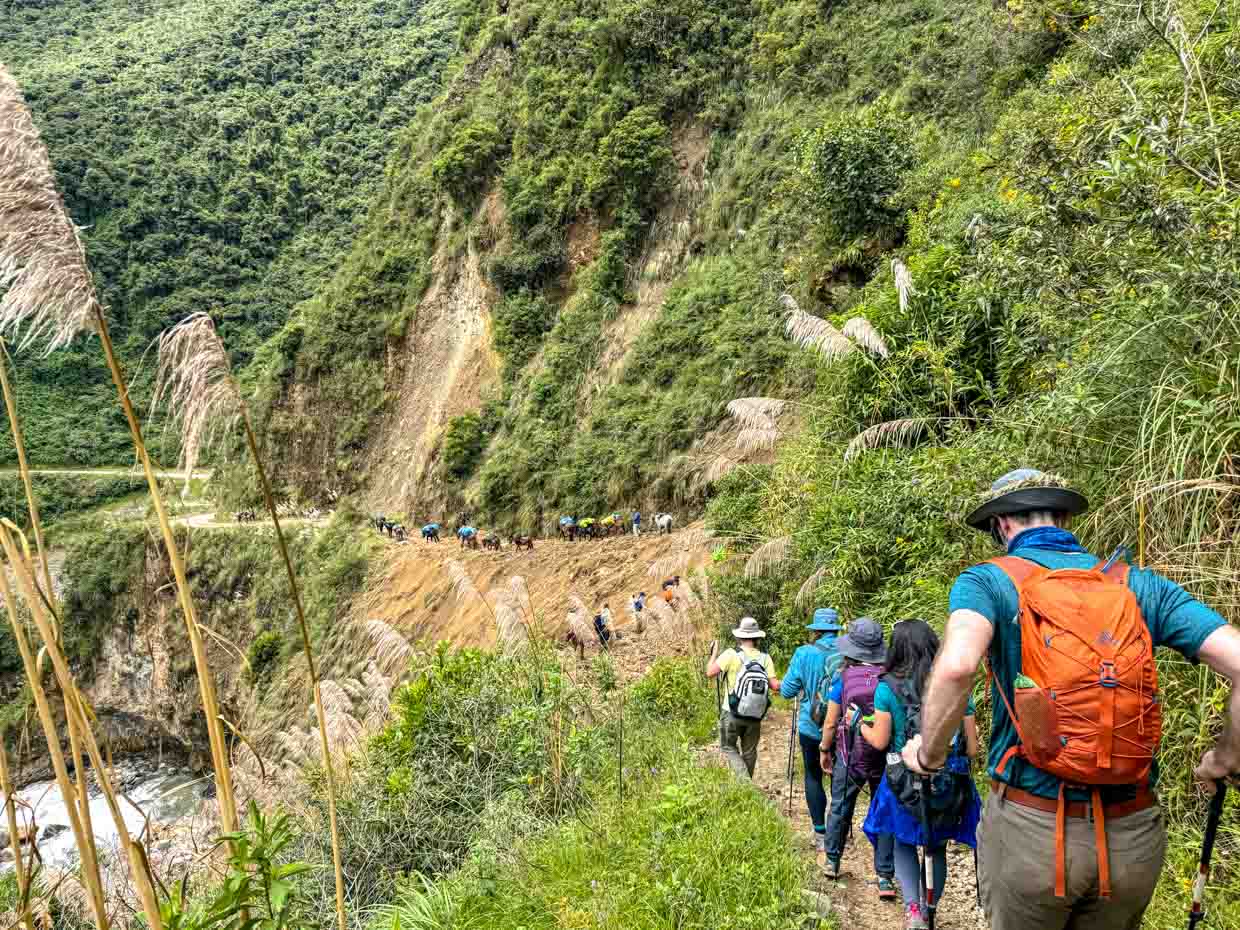 post lunch hike to pavillion rest stop day 2 Alpaca Expeditions Salkantay Trek Cusco Peru - laugh travel eat
