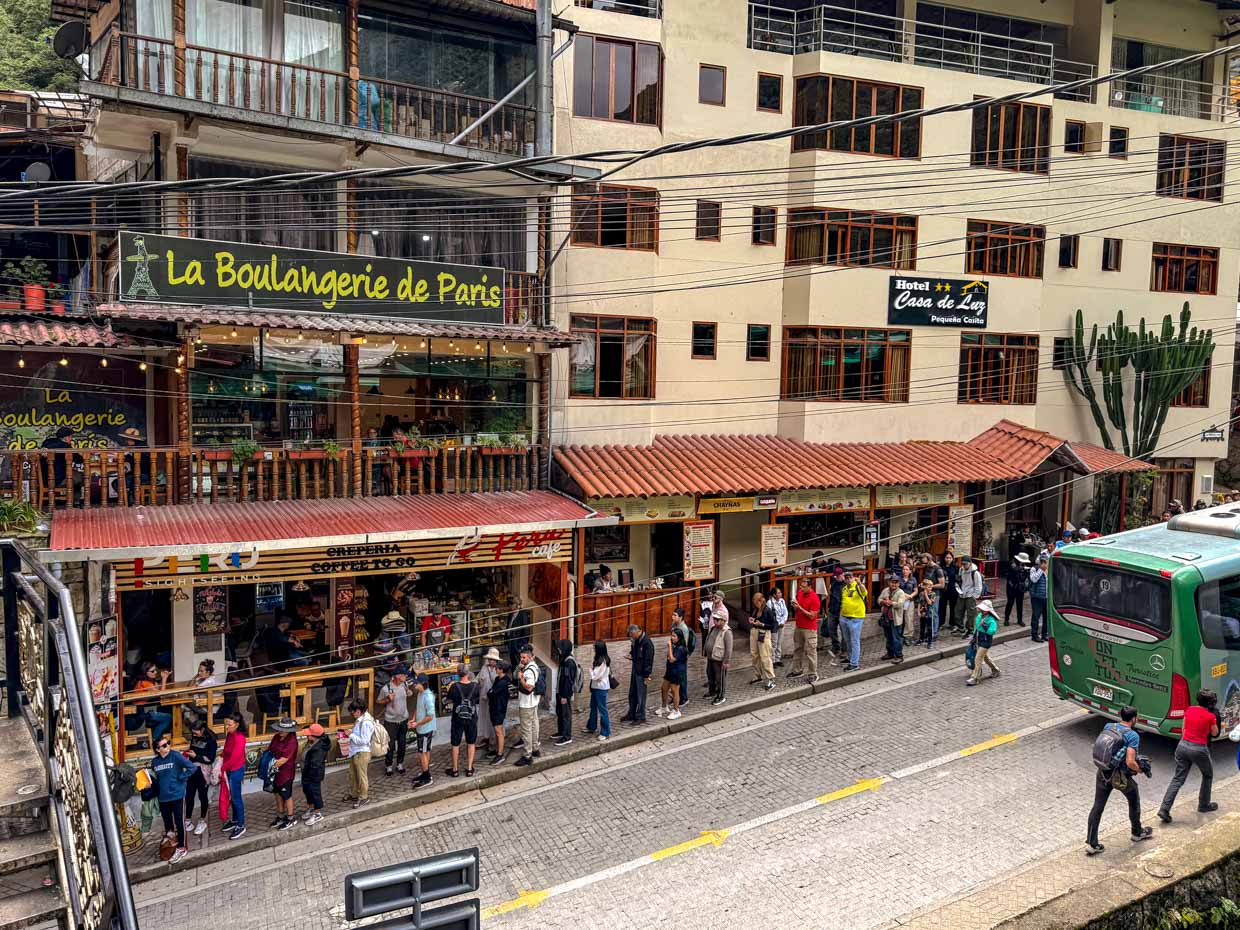 shuttle to machu picchu day 5 Alpaca Expeditions Salkantay Trek Cusco Peru - laugh travel eat