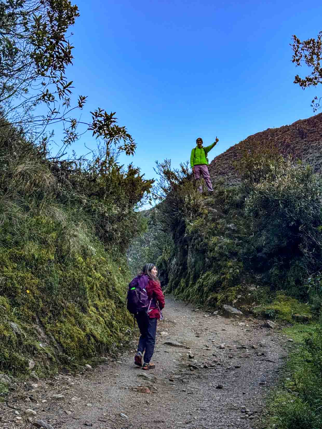 start of day day 2 Alpaca Expeditions Salkantay Trek Cusco Peru - laugh travel eat