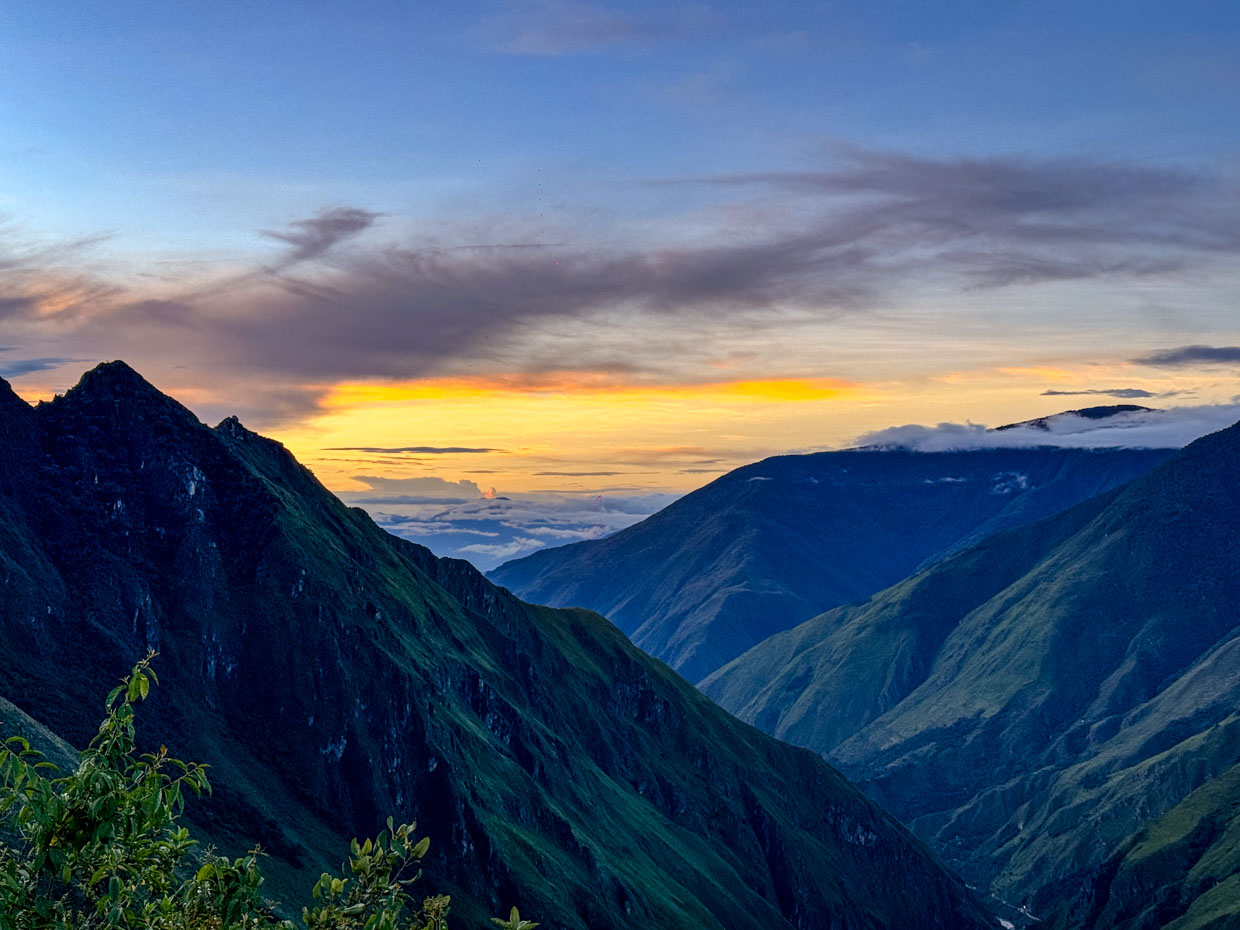 Llactapata Inca Ruins to campsite day 3 Alpaca Expeditions Salkantay Trek Cusco Peru - laugh travel eat