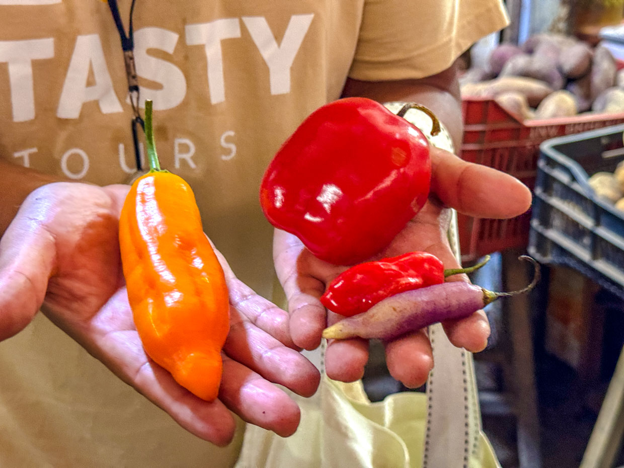 bell peppers Lima Tasty Tours Barranco Lima Peru - laugh travel eat