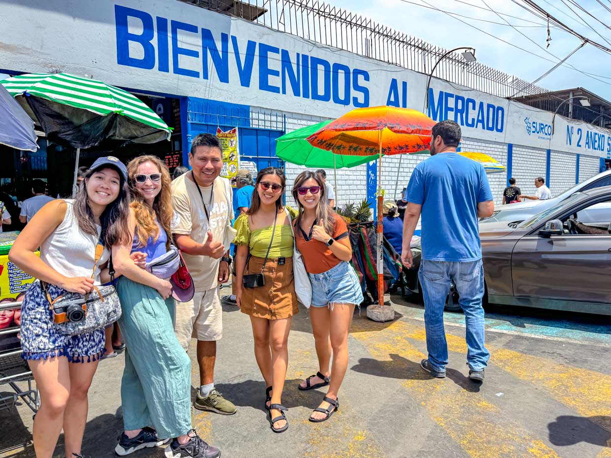 group photo Lima Tasty Tours Barranco Lima Peru - laugh travel eat