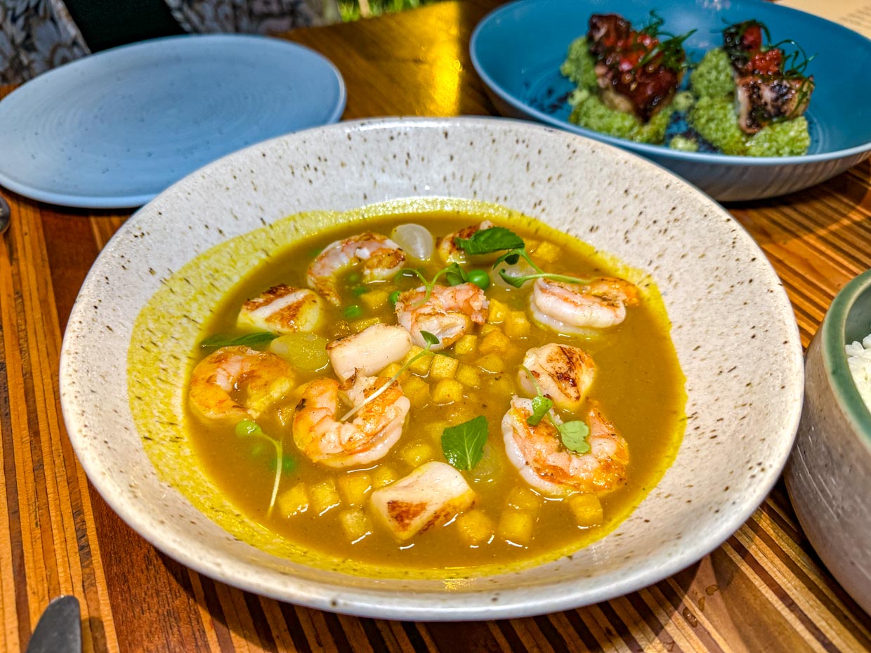 seafood dish Cosme Restaurant and Bar Lima Peru - laugh travel eat