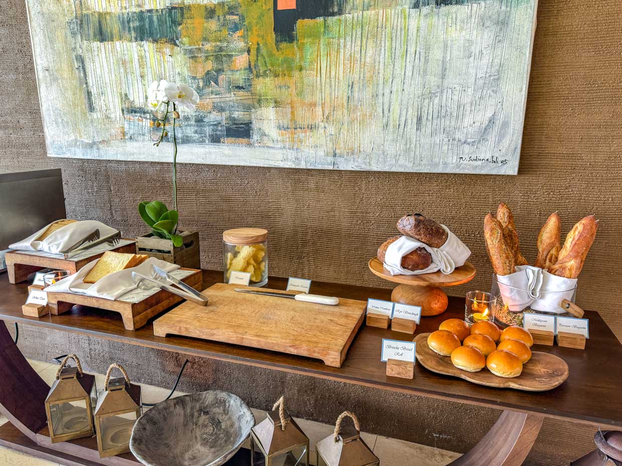 breakfast buffet Segaran Restaurant Jumeirah Bali Indonesia - laugh travel eat