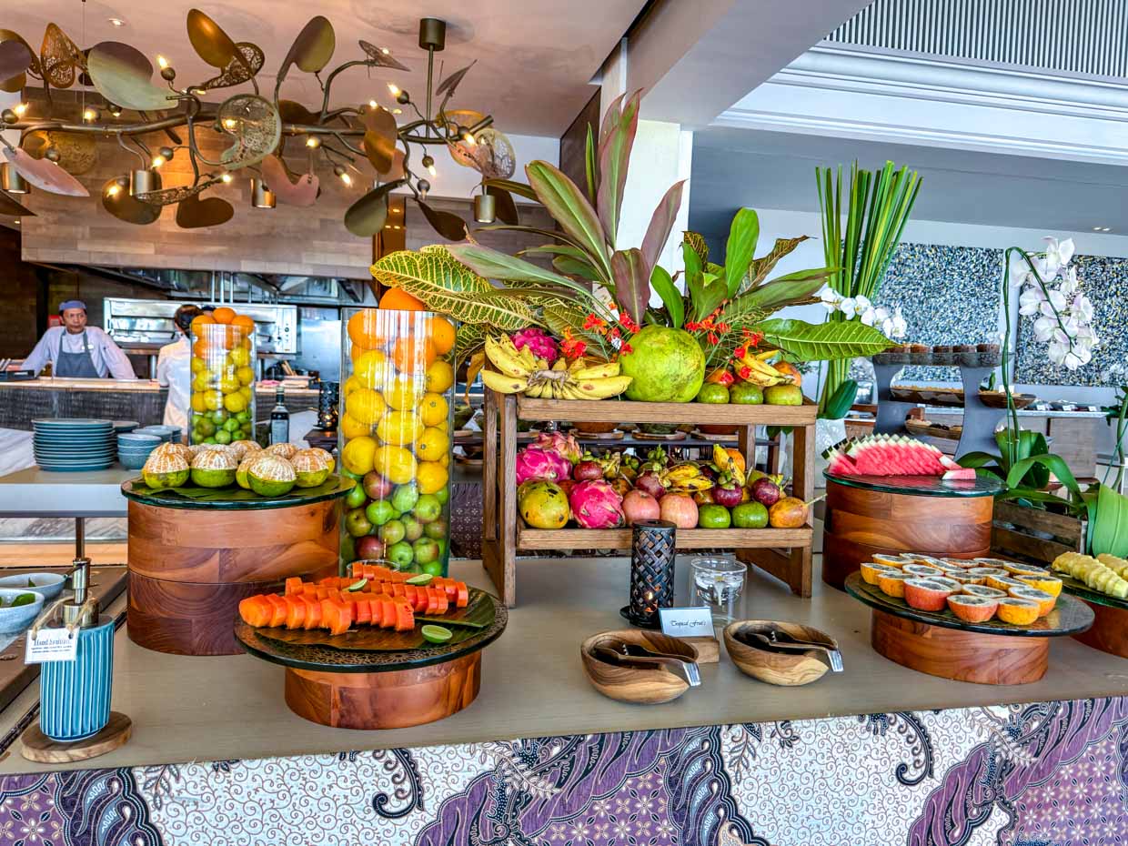 breakfast buffet Segaran Restaurant Jumeirah Bali Indonesia - laugh travel eat