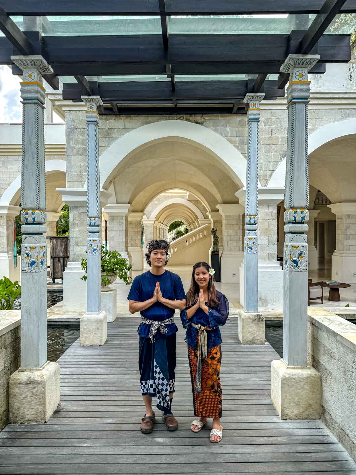 water blessing Jumeirah Bali Indonesia - laugh travel eat
