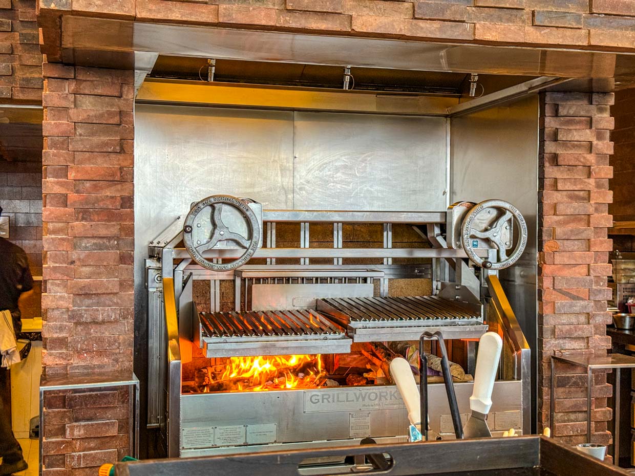 wood fire grill Akasa Restaurant Jumeirah Bali Indonesia - laugh travel eat