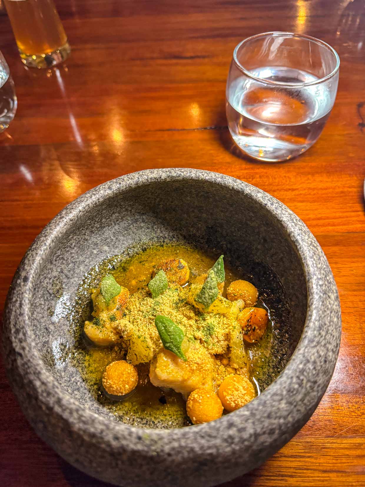 Amazonian fish, Yucca & Orange la Gusta restaurant La Paz Bolivia - laugh travel eat