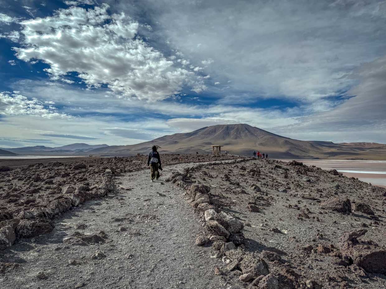 Colorado Lagoon day 2 of Uyuni tour Bolivia - laugh travel eat