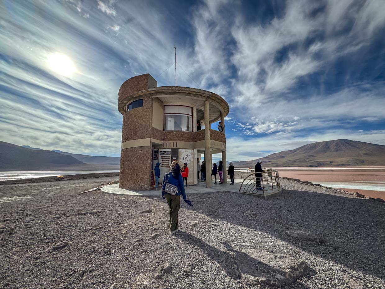 Colorado Lagoon day 2 of Uyuni tour Bolivia - laugh travel eat