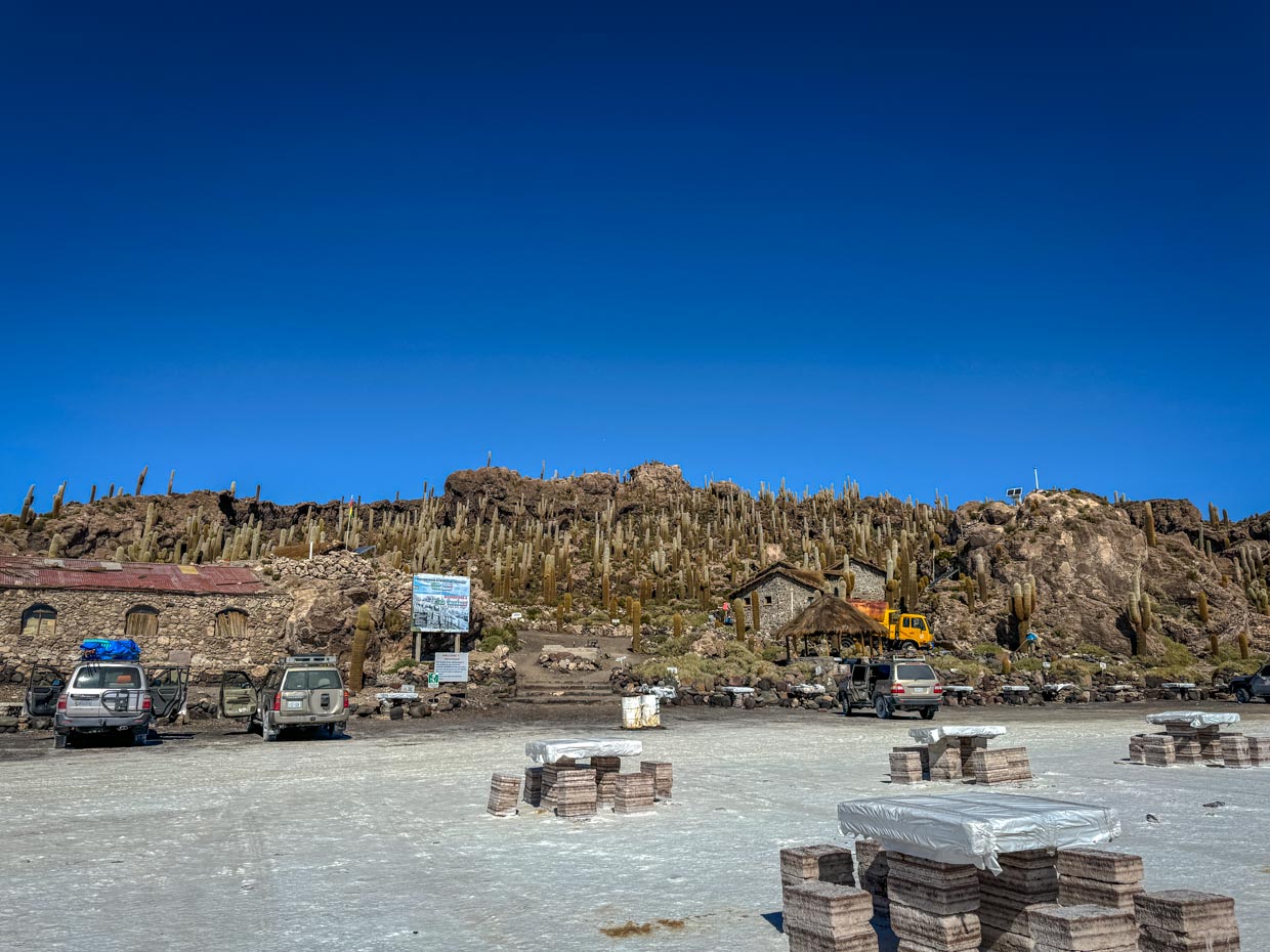 Isola Incahuasi day 1 of Uyuni tour Bolivia - laugh travel eat