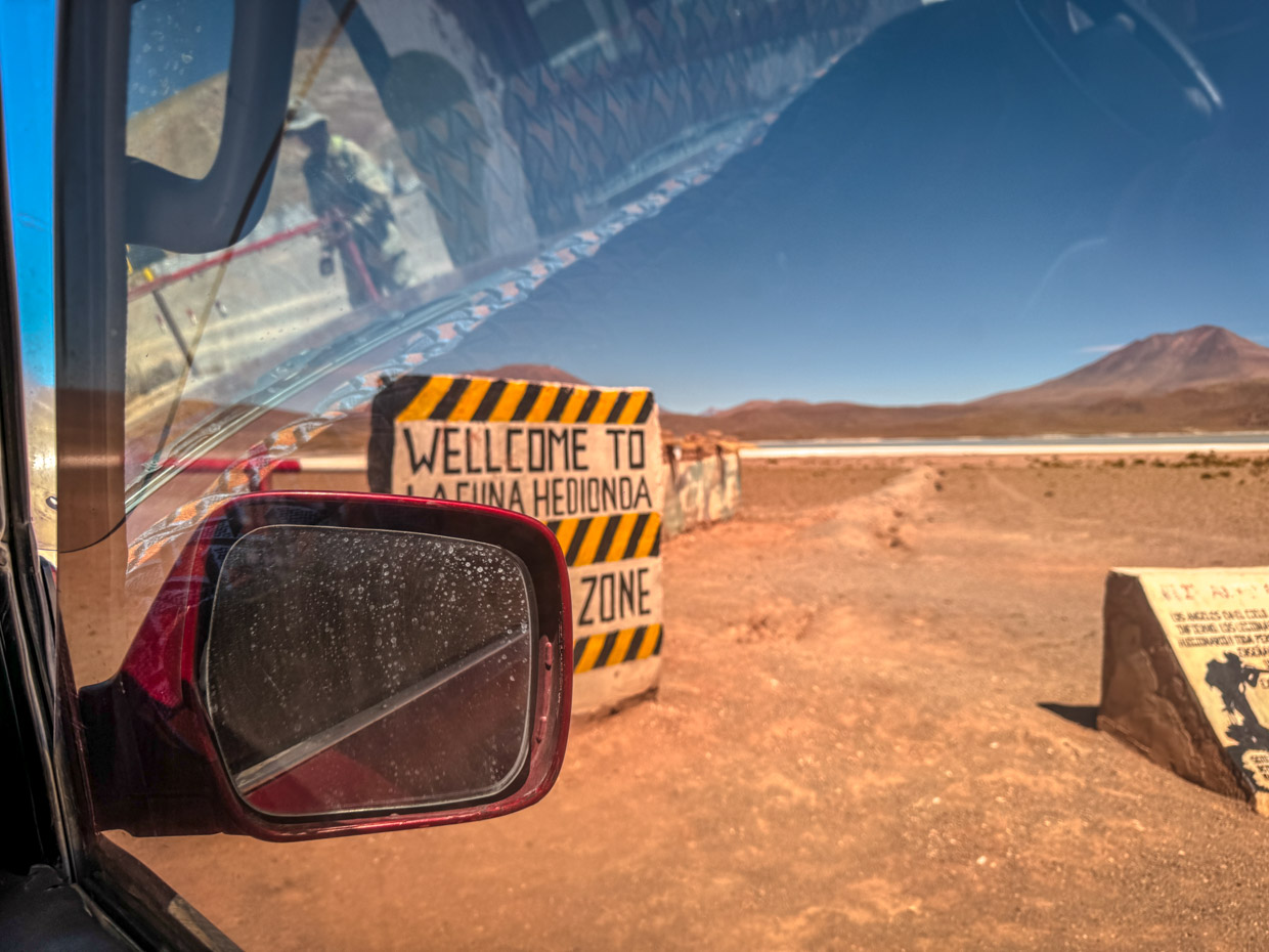 Lake Hedionda day 2 of Uyuni tour Bolivia - laugh travel eat