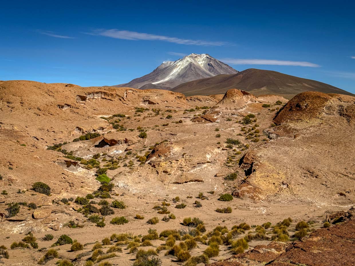 Mirador Volcan Ollague day 2 of Uyuni tour Bolivia - laugh travel eat