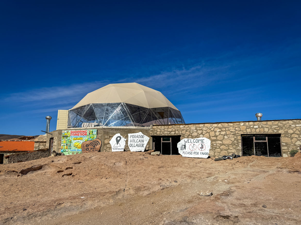 Mirador Volcan Ollague day 2 of Uyuni tour Bolivia - laugh travel eat