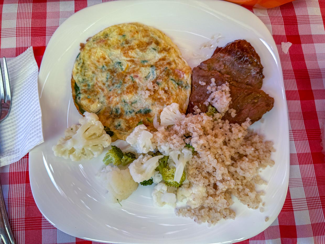 lunch dakar salt hotel day 1 of Uyuni tour Bolivia - laugh travel eat