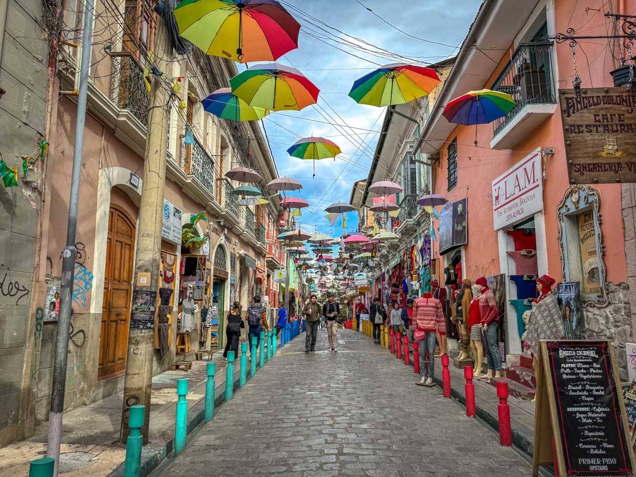 souvenir street Bolivian popular food La Paz Bolivia - laugh travel eat