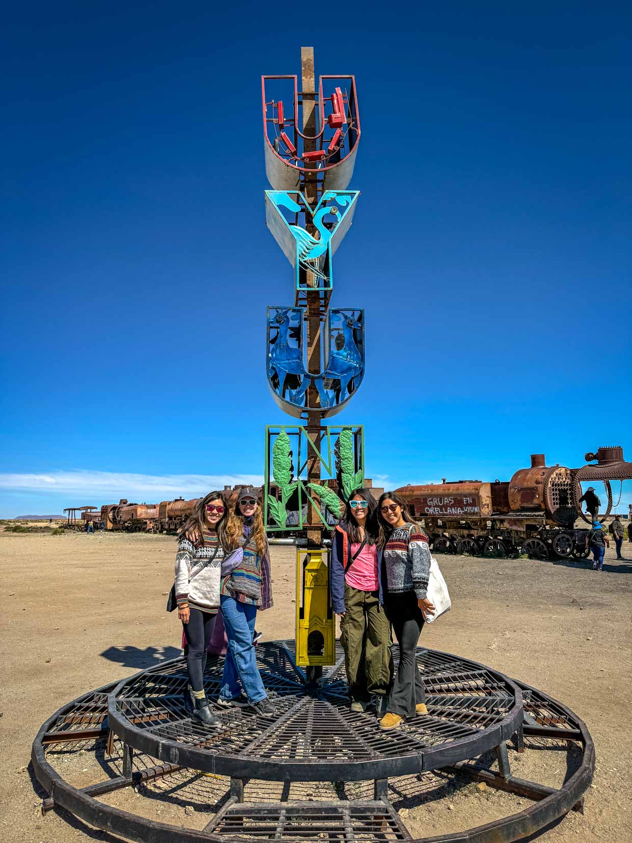 train graveyard Uyuni Bolivia - laugh travel eat