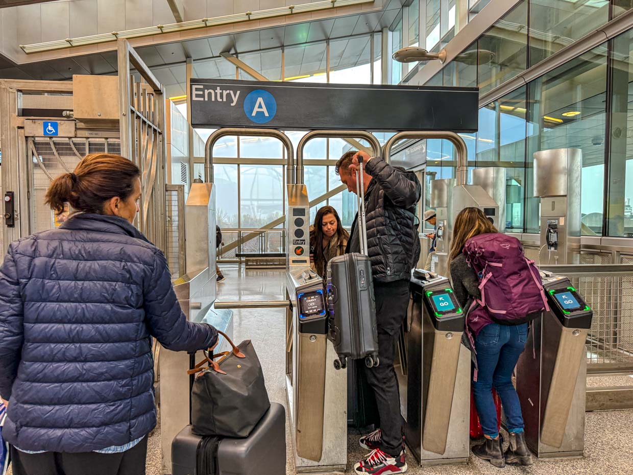 AirTrain from JFK Airport New York USA - laugh travel eat