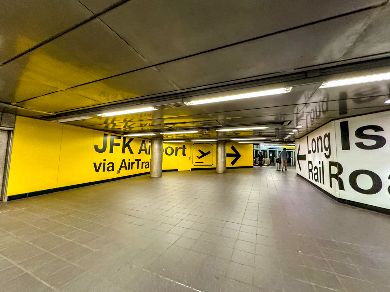 AirTrain from JFK Airport New York USA - laugh travel eat