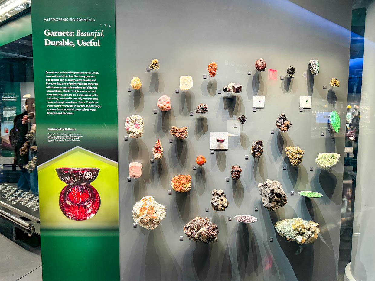 Mineral section Natural History Museum New York USA - laugh travel eat