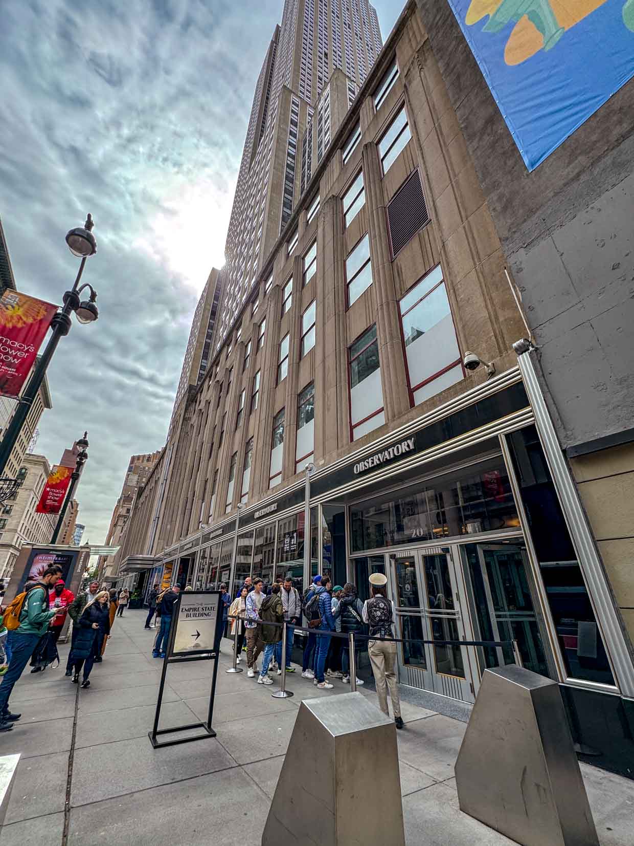 entrance Empire State Building New York USA - laugh travel eat