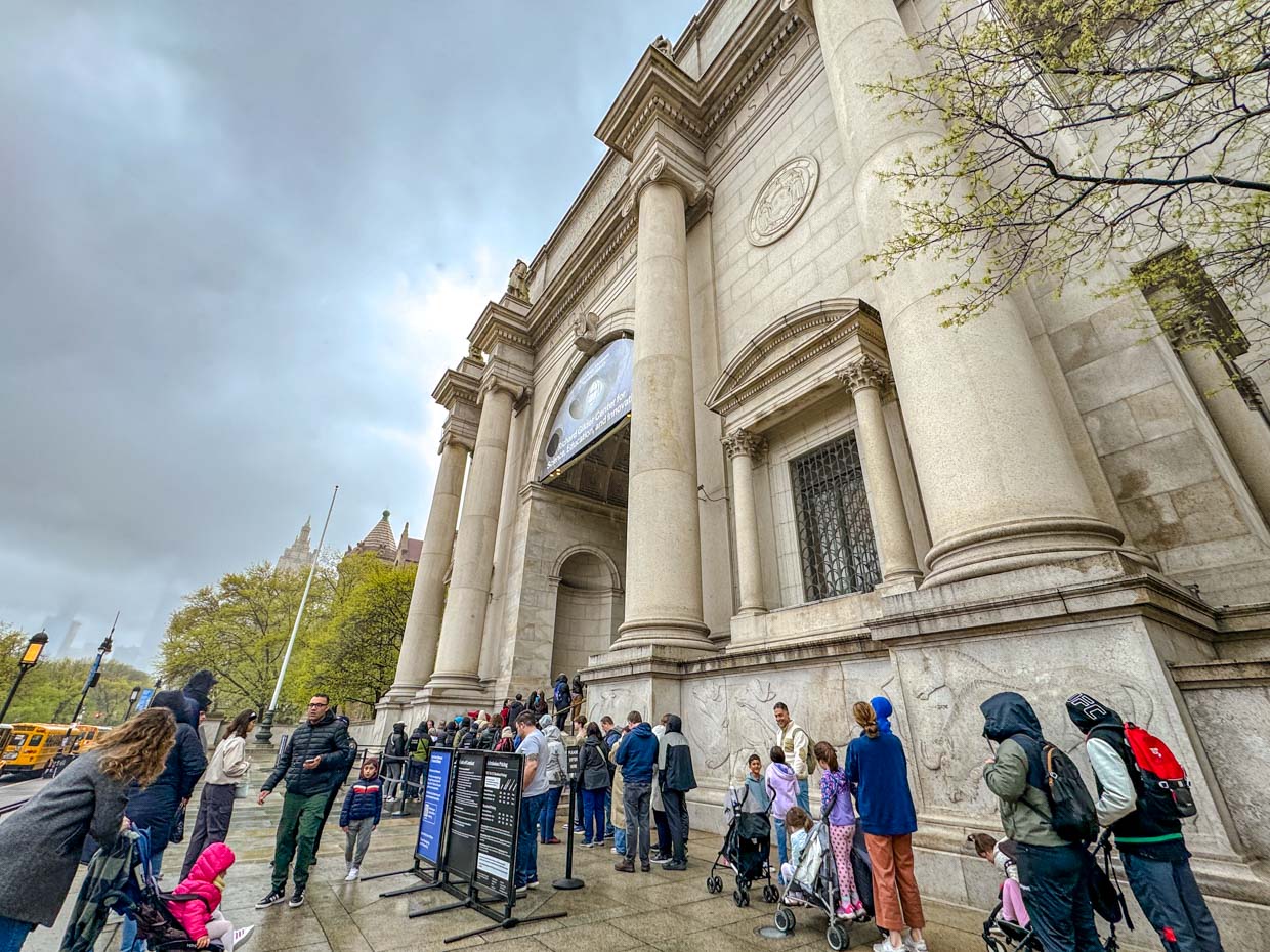 main entrance Natural History Museum New York USA - laugh travel eat