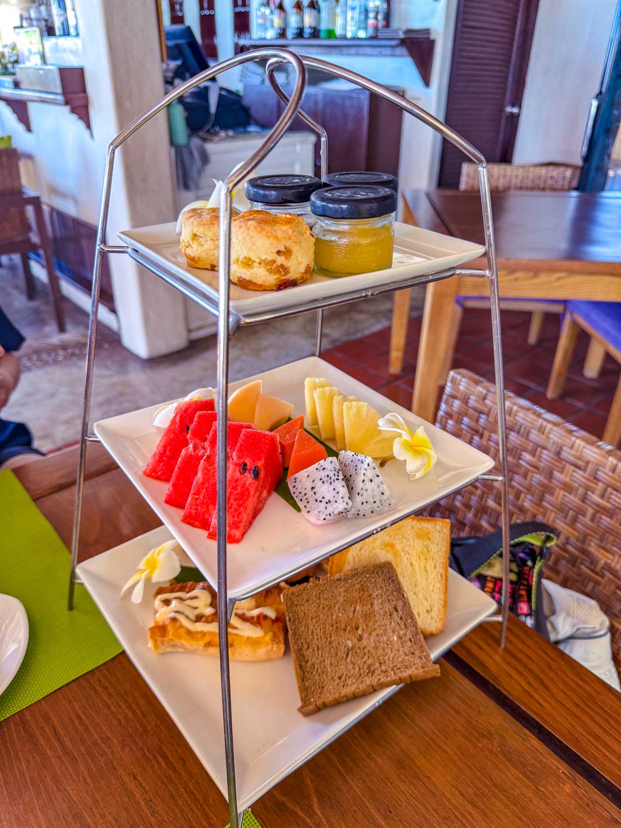 breakfast aleenta resort hua hin thailand - laugh travel eat