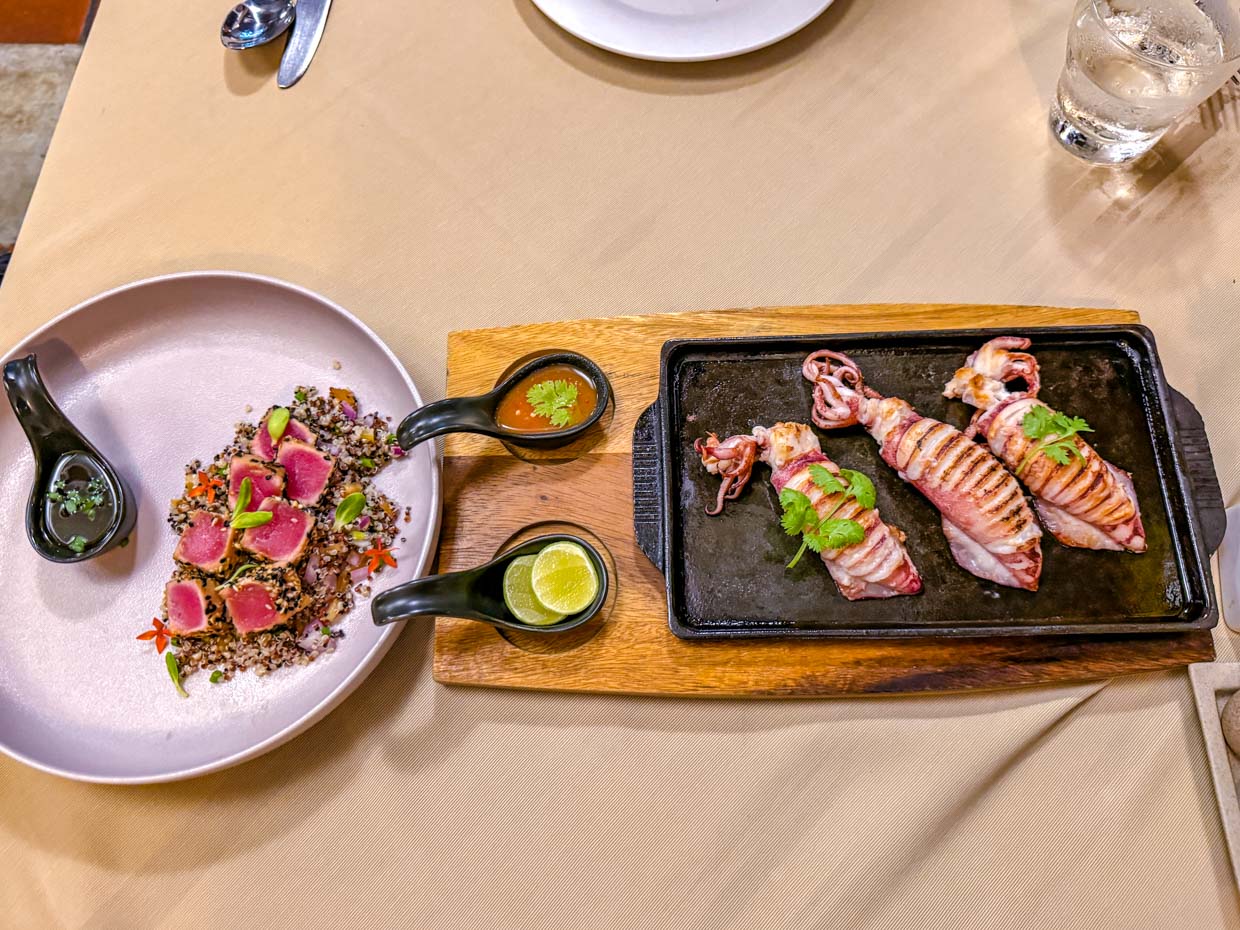 dinner aleenta resort hua hin thailand - laugh travel eat