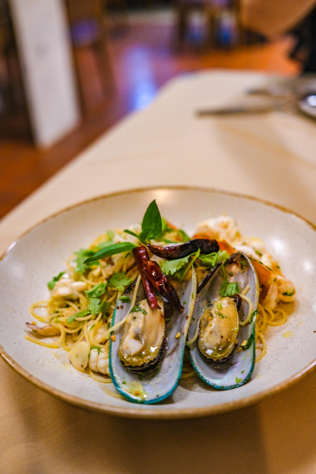dinner aleenta resort hua hin thailand - laugh travel eat