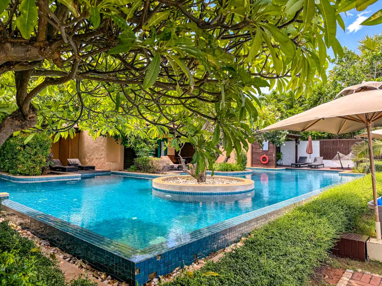 main pool aleenta resosrt hua hin thailand - laugh travel eat