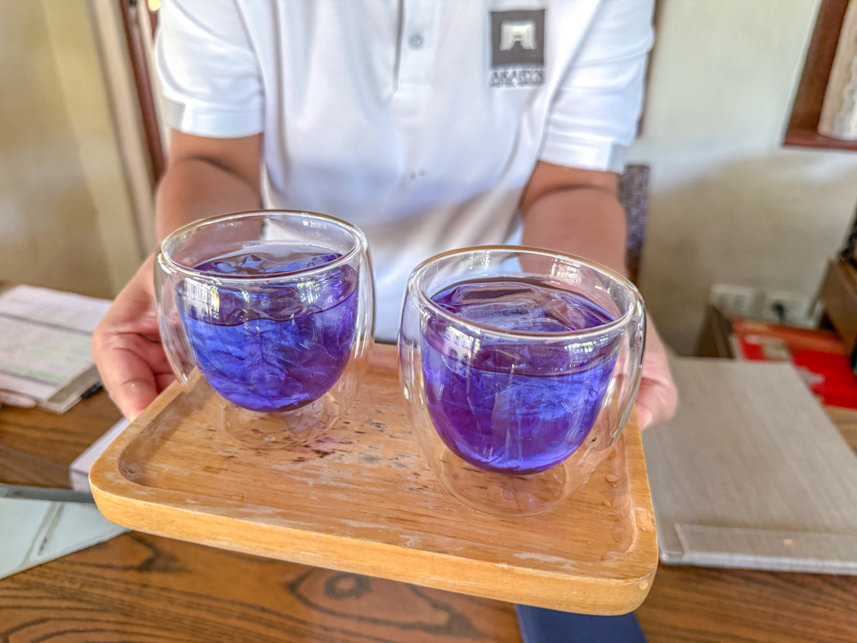 welcome drink aleenta resort hua hin thailand - laugh travel eat