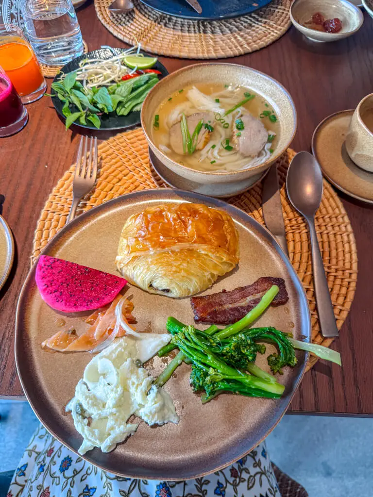 breakfast Namia River Resort Hoi An Vietnam _ laugh travel eat