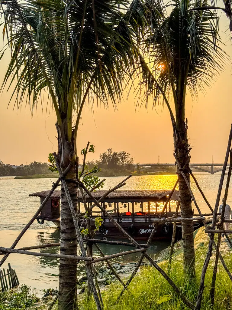 sunset cruise to Hoi An Namia River Resort Hoi An Vietnam _ laugh travel eat-1