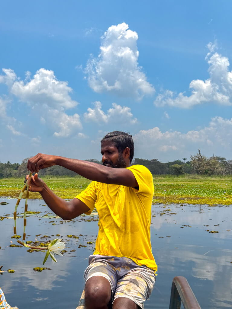 canoe ride Hiriwadunna Village habarana sri lanka _ laugh travel eat