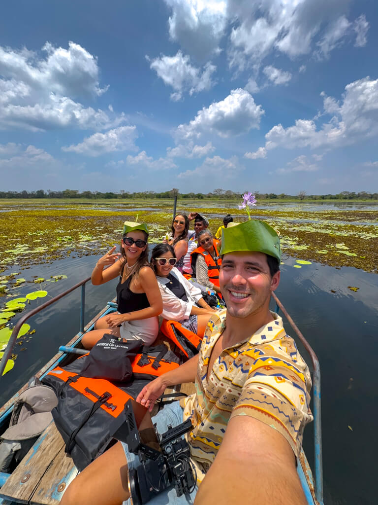 canoe ride Hiriwadunna Village habarana sri lanka _ laugh travel eat