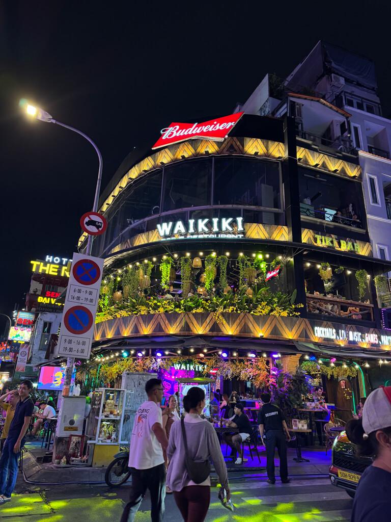 Waikiki Bui Vien walking street Ho Chi Minh City Vietnam _ laugh travel eat