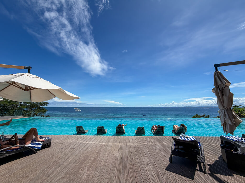 the pool the reef resort mactan cebu philippines _ laughtraveleat