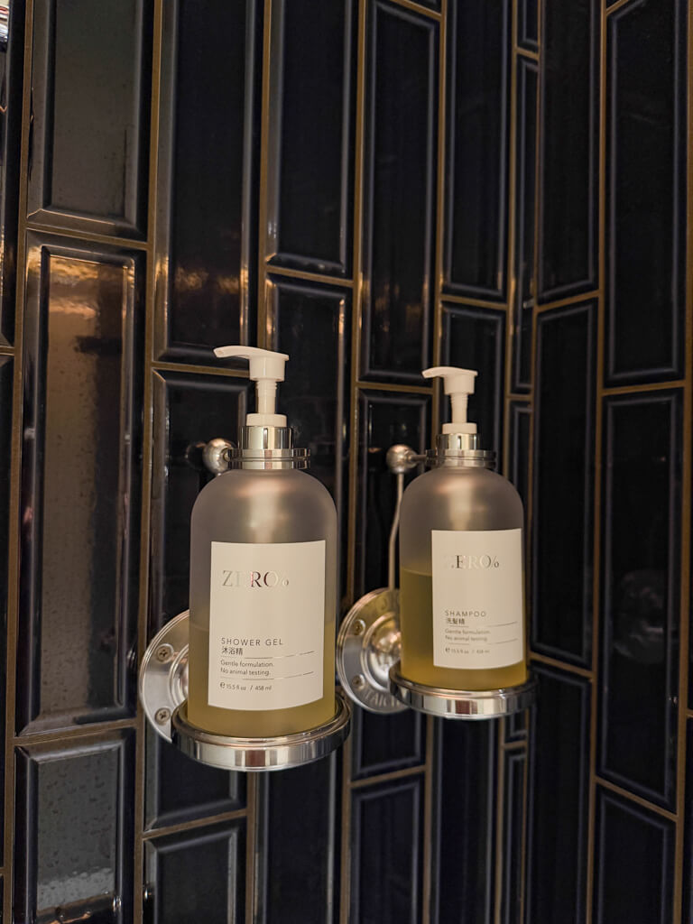 toiletry bathroom in room oku hotel taichung taiwan _ Laugh Travel Eat