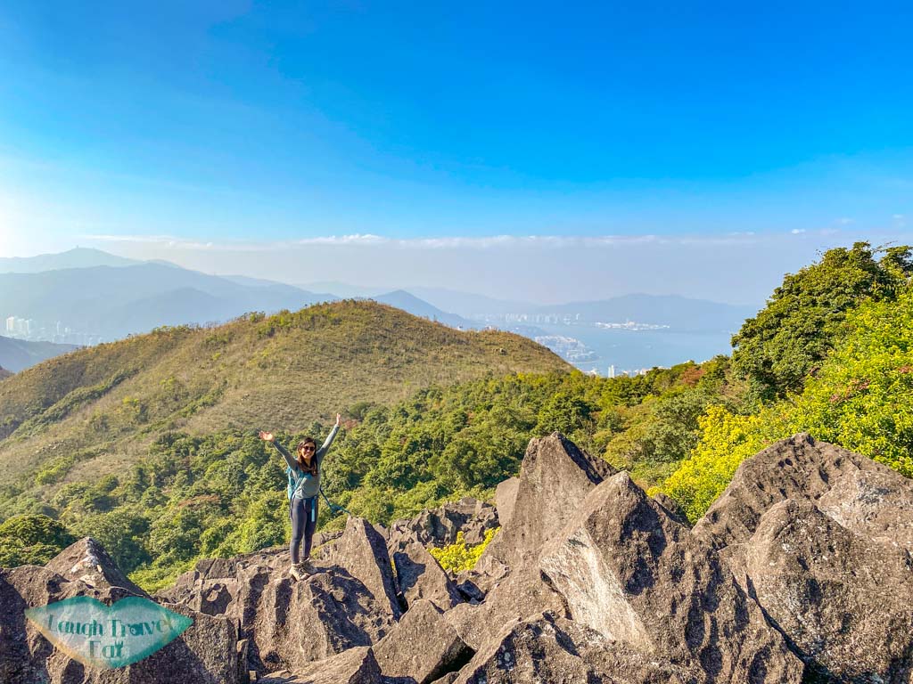at the top left of luk chau stone forest to ma on shan country park new territories hong kong - laugh travel eat